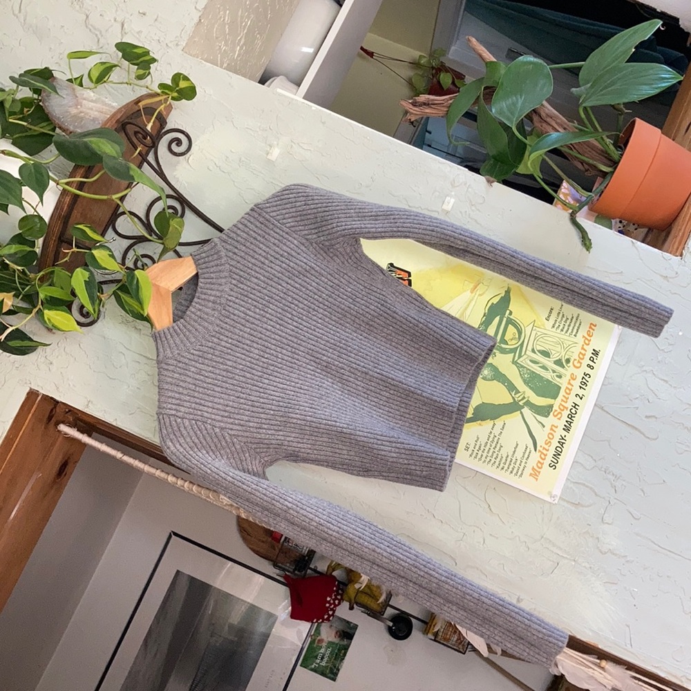 Brandy Melville long sleeve mock neck cropped sweater.